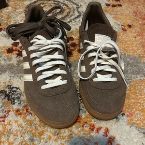 Adidas Men's Brown Suede Sneakers- handball spezial